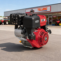 Moteur à essence robuste de 22 CV, 550 cm³, 4 temps, avec moteur et pompe, réservoir de carburant de 6,5 L pour les systèmes d'assistance marins et les bateaux de pêche