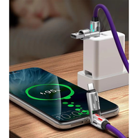 Nueva tendencia personalización Multi cargador rápido aleación de aluminio 1M silicona USB carga datos USB Cable 240W 4 en 1 para teléfono 16