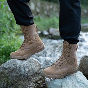 SF20 706 Desert Tan Suede <b>Hiking</b> <b>Boots</b> Waterproof Outdoor Tactical <b>Boot</b> All Seasons Men's Lace-Up High Top - Product Image 5