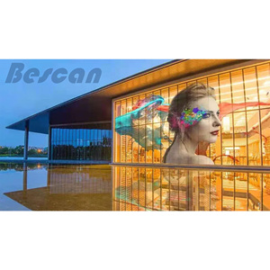 Bescan ad alta luminosità <span class=keywords><strong>Video</strong></span> a colori trasparente con schermo a LED in vetro con schermo a LED in maglia Premium Display a LED trasparente - Product Image 4