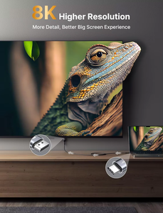 <span class=keywords><strong>USB</strong></span> <span class=keywords><strong>C</strong></span> DP Cable 8K/60HZ 4K/120HZ 3D Compatible PVC Smartphone/Tablet/Laptop HDTV Monitor adaptador para S23 XP SP S4 PS5 Multimedia - Product Image 6