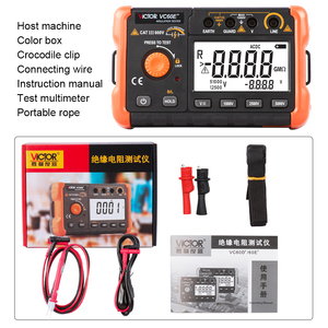 Victor RuoShui 60E+ 5000V High Voltage Insulation Meter Resistance <b>Testers</b> 200GΩ Digital Insulation <b>Tester</b> - Product Image 2