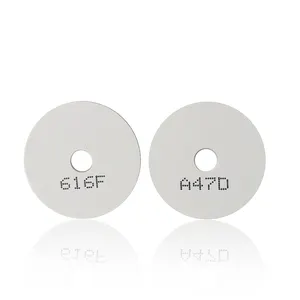 Personalizable LF tamaño 30mm 25mm en blanco RFID PVC moneda etiquetas clave etiqueta para ropa percha etiqueta