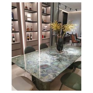 Vente en gros de luxe <span class=keywords><strong>Dalle</strong></span> naturelle polie en onyx <span class=keywords><strong>rose</strong></span> clair pour comptoir de cuisine et mur de vanité de salle de bain - Product Image 2