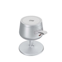 Support de charge rapide 25W Premium AFY factory 3-en-1, chargeur sans fil magnétique pliable pour téléphone, montre et écouteurs, design verre à vin.
