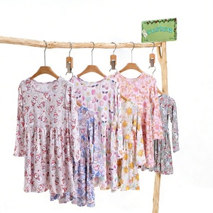 ชุดเดรสเด็กผู้หญิง ฤดูร้อน 2026 สไตล์ใหม่ แขนยาว ขายส่ง ชุดลำลองผ้าไผ่ บูติกเด็ก ชุดเดรสแบบกล่องสุ่ม - Product Image 2