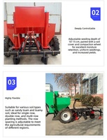 Semoir-Planteur Multifonctionnel Autoporté pour Pommes de Terre et Arachides, à Double Raie et Quatre Rangées, pour Tracteur, Garantie 4 Ans