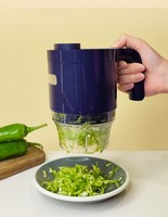 Groothandel Multifunctionele USB 5-in-1 Handheld Draagbare Groentesnijder, -hakker, -processor en Smoothies Maker