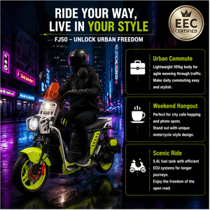 <span class=keywords><strong>Scooter</strong></span> à essence <span class=keywords><strong>50cc</strong></span> <span class=keywords><strong>pour</strong></span> adultes EURO 5, quatre temps, ECU EFI CVT, démarrage électrique, freins à disque/tambour, 2,1 kW, 7000 tr/min, vitesse maximale de 45 km/h, urbain - Product Image 4