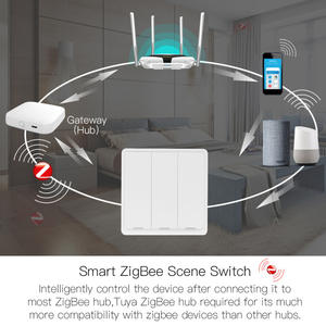 Tuya Zigbeeスマートウォールスイッチ用1/<span class=keywords><strong>2</strong></span>/<span class=keywords><strong>3</strong></span>スマートホームオートメーションワークス用ギャングAlexa Googleホームアシスタント240v Max. Voltage UK - Product Image 3