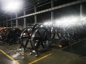 Ventilador Industrial HVLS de Piso, 220V CA, 1.5m/2m, 4 Ruedas, Independiente, para Exteriores, Protección IP55, 300 RPM - Product Image 5