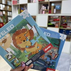 Trẻ Em Montessori Giáo Dục Học Tập Đồ Chơi Tùy Chỉnh 3 Trong 1 Từ Trường Cuốn Sách Bằng Gỗ Jigsaw Câu Đố Cube Cho Trẻ Em Trai Và Cô Gái - Product Image 4