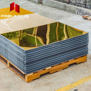 Prezzo di fabbrica <span class=keywords><strong>plexiglass</strong></span> di colore dell'<span class=keywords><strong>oro</strong></span> one way specchio acrilico per la decorazione - Product Image 2