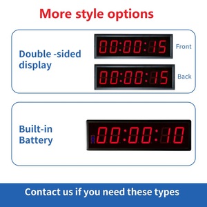 Zx-hẹn giờ nhiều 1.5-4 inch 4/6 chữ số LED kỹ thuật số điện tử hẹn giờ cho theo dõi lĩnh vực phòng tập thể dục thể thao tập thể dục cuộc họp nghiên cứu Đồng hồ treo tường - Product Image 6