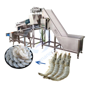 Pelador automático de camarón rojo de Argentina, máquina de pelado y desvenado de gambas Vannamei, línea de procesamiento de camarones - Product Image 3