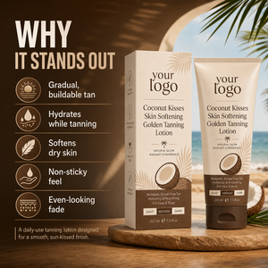 Loción Bronceadora Gradual de Moda, Hidratante, con Brillo, para Piel Seca, con Coco y Vainilla, para Todo Tipo de Piel - Product Image 5