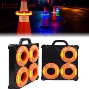 Có thể sạc lại RGB LED Cone đèn hiệu ánh sáng thiết lập cho đường khẩn cấp 6/7/8 gói Đồng Bộ tuần tự an toàn giao thông cảnh báo đèn - Product Image 1