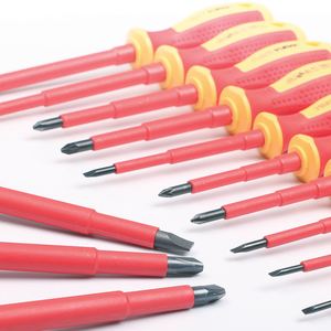1 <span class=keywords><strong>tournevis</strong></span> d'<span class=keywords><strong>électricien</strong></span>, poignée entièrement isolée, résistance à la tension 1000V, test d'isolation professionnel. - Product Image 3