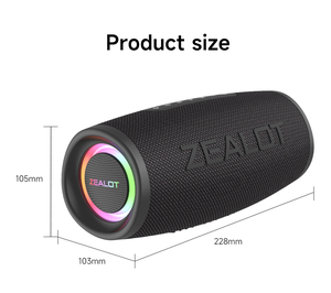 Haut-parleur portable 40W <span class=keywords><strong>HIFI</strong></span> 8000mAh, étanche, avec éclairage LED RGB, lecteur de carte TF, communication sans fil et entrée AUX - Product Image 6
