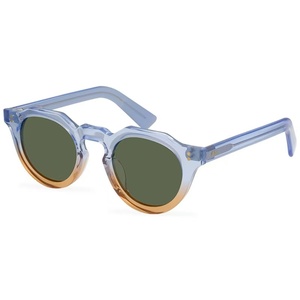 Lunettes <span class=keywords><strong>de</strong></span> soleil polarisées à coutures polygonales pour femmes et hommes, verres optiques UV400 avec montures en acétate blanc - Product Image 5