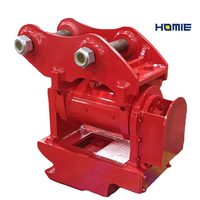 HOMIE ±90 °   Rotateur inclinable hydraulique à attache rapide pour mini-pelle de 1 à 5 tonnes, inclinaison latérale ±90 degrés, attache rapide certifiée CE