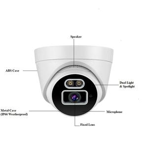 4K HD 25fps AI Dome Colorvu Nachtsicht Weitwinkel Bewegungserkennung POE RTSP IP 8MP CMOS Netzwerkkamera mit 2-Wege-Sprachfunktion - Product Image 4
