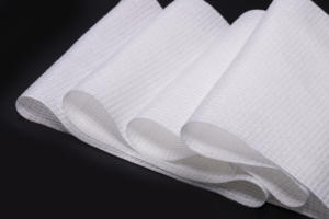 للبيع بالجملة قماش قطن نقي فائق النعومة جيد التهوية سبونليس ورق رطب غير منسوج منشفة وجه مواد خام بنمط متقاطع - Product Image 6