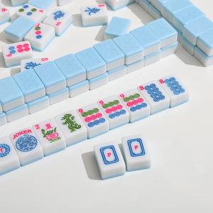Juego <span class=keywords><strong>de</strong></span> Mahjong Americano, Material <span class=keywords><strong>de</strong></span> Melamina <span class=keywords><strong>de</strong></span> Doble Capa, Diseño Colorido para Entretenimiento en el Hogar, Juego <span class=keywords><strong>de</strong></span> Cartas y <span class=keywords><strong>Mesa</strong></span> - Product Image 5