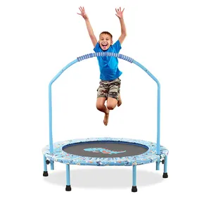 Mini Trampoline for Kids 40Inch Toddler Trampoline with Handle and Safety Padded Cover Indoor or Outdoor for Age 3+ Years Old
