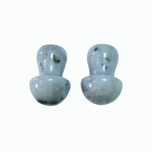 Wholesale Natural Grey Labradorite Mushroom Carving Polished Flash Stone Mushroom Ornament for Crystal Collection & Gifts - Product Image 5