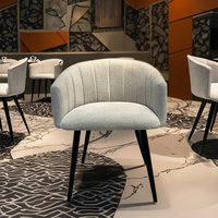 Fauteuils modernes en tissu pour salle à manger Salon Réception et cuisine pour restaurants et hôtels Mobilier de restaurant
