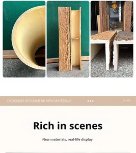 Pannelli Murali Moderni 3D in PU Effetto Legno - Durevoli, Ecologici, Impermeabili, Facili da Installare per Decorazione Soffitti/Pareti Residenziali - Product Image 2