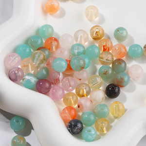 Acrylic Round <b>Beads</b> 8mm Loose <b>Beads</b> For DIY Jewelry Making Bracelets Necklaces Accessories Craft Materials - Product Image 1