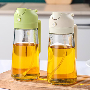 ガラスキッチンオリーブオイルスプレーボトル食品グレード噴霧オイルボトルエアフライヤー家庭用調理器具 - Product Image 3