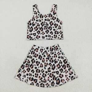 Conjuntos Deportivos de Dos Piezas para Niñas, Top sin Mangas y Falda, Ropa Deportiva para Gimnasio, Yoga, Venta al Por Mayor - Product Image 3