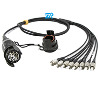 Cable de Conexión de Fibra Óptica Blindado YG Hermaphroditic TPU de 2, 4, 6, 8 y 12 Núcleos, Conector SC LC, Cable de Conexión TBE para Campo Táctico