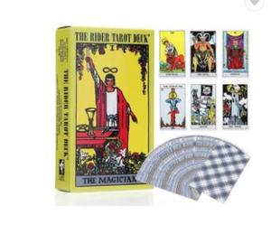 Mazo de 78 Cartas de <span class=keywords><strong>Tarot</strong></span> en Inglés con Cristales, Guía Digital de Oráculo, Juego de Mesa de Adivinación, Último <span class=keywords><strong>Tarot</strong></span> de Bruja, Estilos No. 1-100 al Por Mayor - Product Image 6