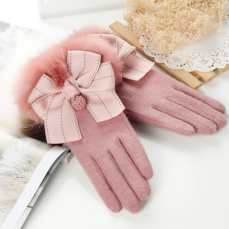 Gants de conduite avec noeud papillon, pour femmes, élégants, épaisses, pour la conduite