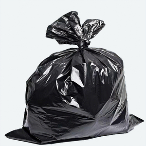 Sacchi per Rifiuti Rinforzati in PE, Sacchetti per Pulizia e Stoccaggio, Nero Opaco con Apertura Piatta, 5-in-1, per Uso in Supermercato - Product Image 2