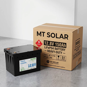 Batterie LiFePO4 Lithium-Ion 12,8V 150Ah 1,92kWh avec BMS 4S100A – Remplacement pour batteries au plomb, stockage d'énergie domestique - Product Image 5
