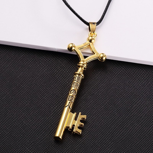 Kalung Liontin Kunci Logam Anime <span class=keywords><strong>Attack</strong></span> on <span class=keywords><strong>Titan</strong></span> Kalung Kulit Pria Kalung Anime - Product Image 4