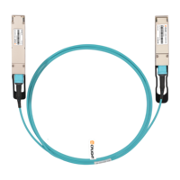 Kabel Breakout Serat Optik Aktif 400G OSFP Finned Top ke 2x 200G QSFP56 1m-50m