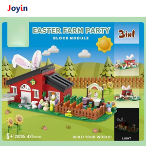 435 pièces STEM 3-en-1 lapin ferme fête bricolage ensemble de construction pour enfants jouet créatif avec grange et amis animaux heureux - Product Image 2