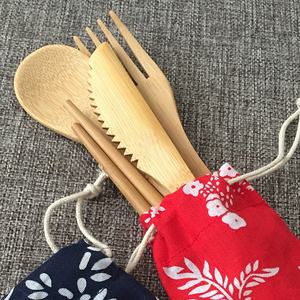 Utensilios <span class=keywords><strong>de</strong></span> <span class=keywords><strong>cocina</strong></span> portátiles respetuosos con el medio ambiente, <span class=keywords><strong>cubiertos</strong></span> <span class=keywords><strong>de</strong></span> bambú, juego <span class=keywords><strong>de</strong></span> <span class=keywords><strong>cubiertos</strong></span> reutilizables para acampar, palillos, cuchara, juego <span class=keywords><strong>de</strong></span> regalo - Product Image 6