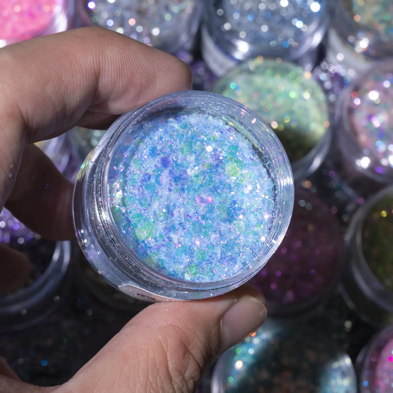Festive halloween Body Paint Bulk Loose Glitter Powder Special Shape Cosmetic Chunky Glitter for Nails art