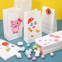 Sacs en papier de tailles multiples pour emballage alimentaire, non gras, respectueux de l'environnement et recyclable, vente en gros