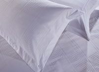 Ensemble de draps de lit personnalisés en usine, linge de lit d'hôtel, ensemble de literie 100% coton, ensemble de draps plats blancs pour hôtel