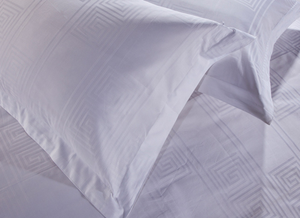 Set seprai Hotel sprei kustom pabrik Set seprai katun 100% putih Hotel seprai datar - Product Image 4