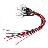 Diode LED pré-câblée 3mm 5mm RGB double couleur cathode anode fil de 20cm 2V/3V/5V/6V/9V/12V/24V haute intensité luminosité bricolage hobby