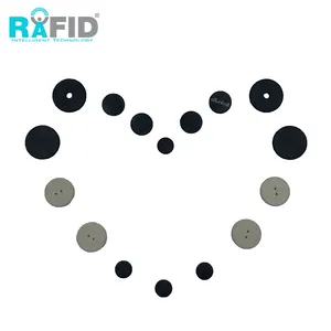 Rafid pps rfid hf13.56mhz nfc, lavanderia, moeda redonda rfid, etiquetas para gestão de asset